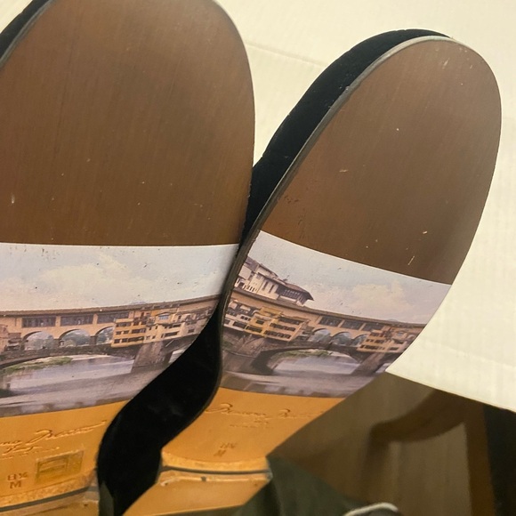 Massimo Matteo Men's Black Quilted Velvet Loafers 8.5 New - Picture 14 of 16